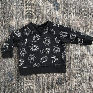 H&M Robot Print Baby Sweatshirt